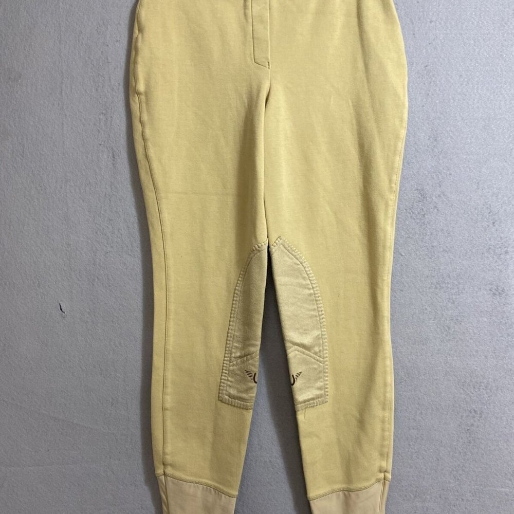 Tuff Rider  Tailored Riding Pants‎ Jodhpurs Equestrian Knee Patch Beige Size 28